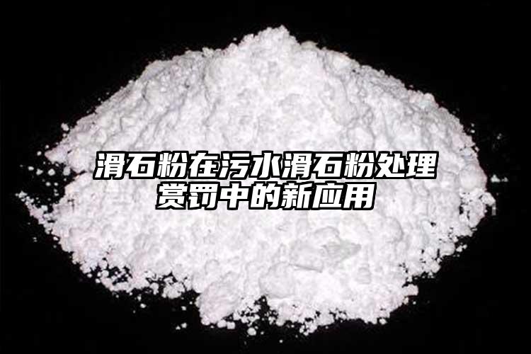 滑石粉在污水滑石粉處理賞罰中的新應(yīng)用